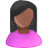 user female black pink black Icon
